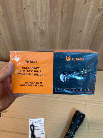 Yemao Rechargeable Led Flashlight-Torch YM-G66Y